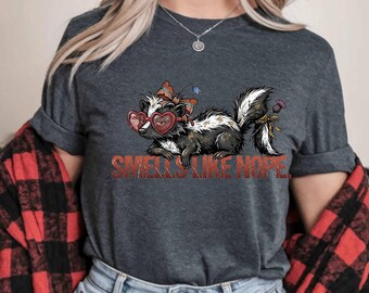 La mofeta huele a "no" PNG, divertido diseño de sublimación de animales atrevidos para camisetas gráficas