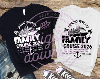 PNG de Cruise Squad 2026: Archivo de corte de vacaciones familiares (descarga digital)