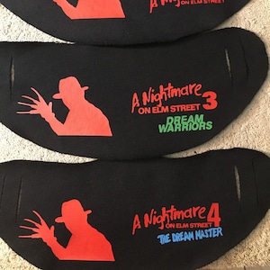 Nightmare on elm street Freddy Krueger face mask (choice of 1, 3 or 4)