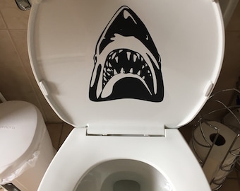 Jaws Move Stckers: Sherff Brody, Qunt, Hooper, Shark Vnyl Stcker
