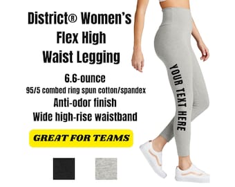 Custom Ladies Leggings, Custom Leggings, Personalized Leggings,  Team Leggings, Cheer Leggings, custom yoga pants, Unique gift. DT7510