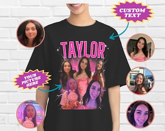 Custom Your Own Bootleg Tee, Custom Bootleg Rap Tee, Custom Your Photo, Vintage Graphic 90s T-shirt, Custom Bootleg, Insert Your Design,