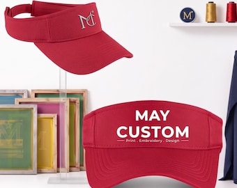 Custom dry fit Mesh Visors - Personalized Team,  Party Visors, Tennis, Softball & Golf with Custom Text/Logo for Unique Style, STC27