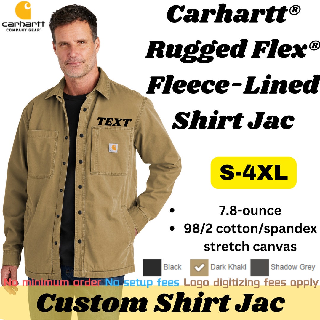 carhartt fleece lined shirt