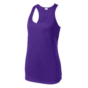 Custom team Performance Tank, Women's dry-fit Racerback Tank, personalized name, team logo shirts, perfect for running, fitness, yoga LST356 image 17