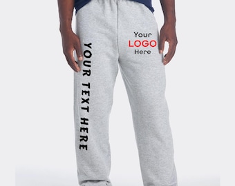 Custom adult sweatpants, unisex JERZEES  Sweatpants - Personalized Joggers with Your Text or Logo - Custom Team & Event Sweatpants 973MR