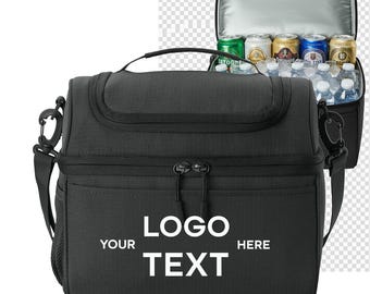 Cooler Bag Personalized Cooler with Embroidered Name & Initials, Custom Logo Lunch Tote for Dad or Staff BG517