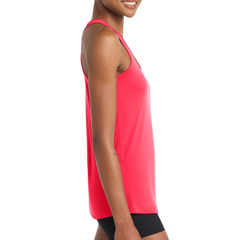 Custom team Performance Tank, Women's dry-fit Racerback Tank, personalized name, team logo shirts, perfect for running, fitness, yoga LST356 image 16