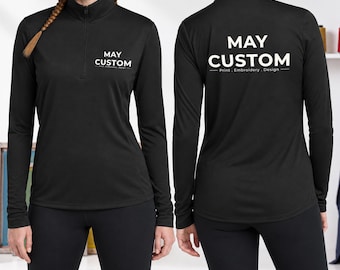 Sudadera/jersey de mujer con cremallera hasta el cuello, personalizada con tu texto o logotipo / Ropa de trabajo y para equipos personalizada / LST357