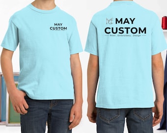 Custom Youth Beach Wash® Garment-Dye Tee. custom team shirts, custom youth t-shirt, custom youth tee, Custom T-Shirt, PC099Y
