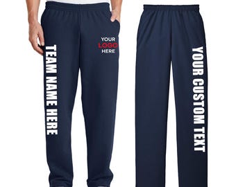 Custom Sweatpants with Pockets, Personalized Joggers for Birthdays, Custom Logo & Text, Comfortable Lounge Pants, Custom Teamwear pc78p