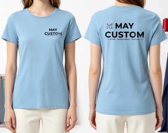 Custom Port & Company® Ladies Fan Favorite™ Tee - Personalized Women's T-Shirt Gift for Her LPC450
