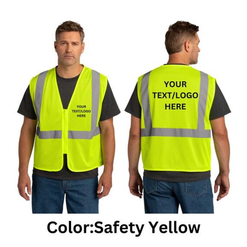 High Visibility Vest | Custom CornerStone Mesh Vest | Personalized Safety Vest for Comfort & Protection | Custom Work Vest. csv101 image 5
