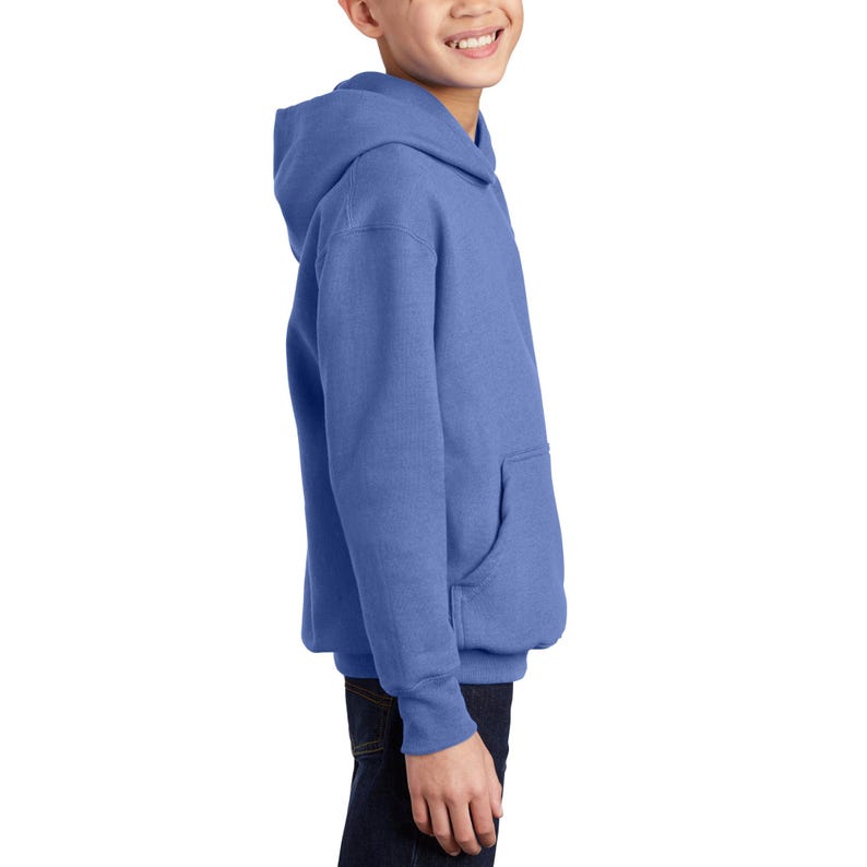 Sudadera con capucha juvenil / Sudadera personalizada para niños / Personalízala con tu diseño o texto / ¡El regalo de cumpleaños perfecto! PC90YH imagen 18