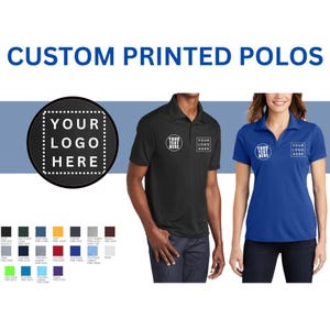 Custom Performance polo, Sport-Tek PosiCharge Dri Fit Polo - Personalized Embroidered or Printed Polo with Your Text/Logo/Design (ST640)