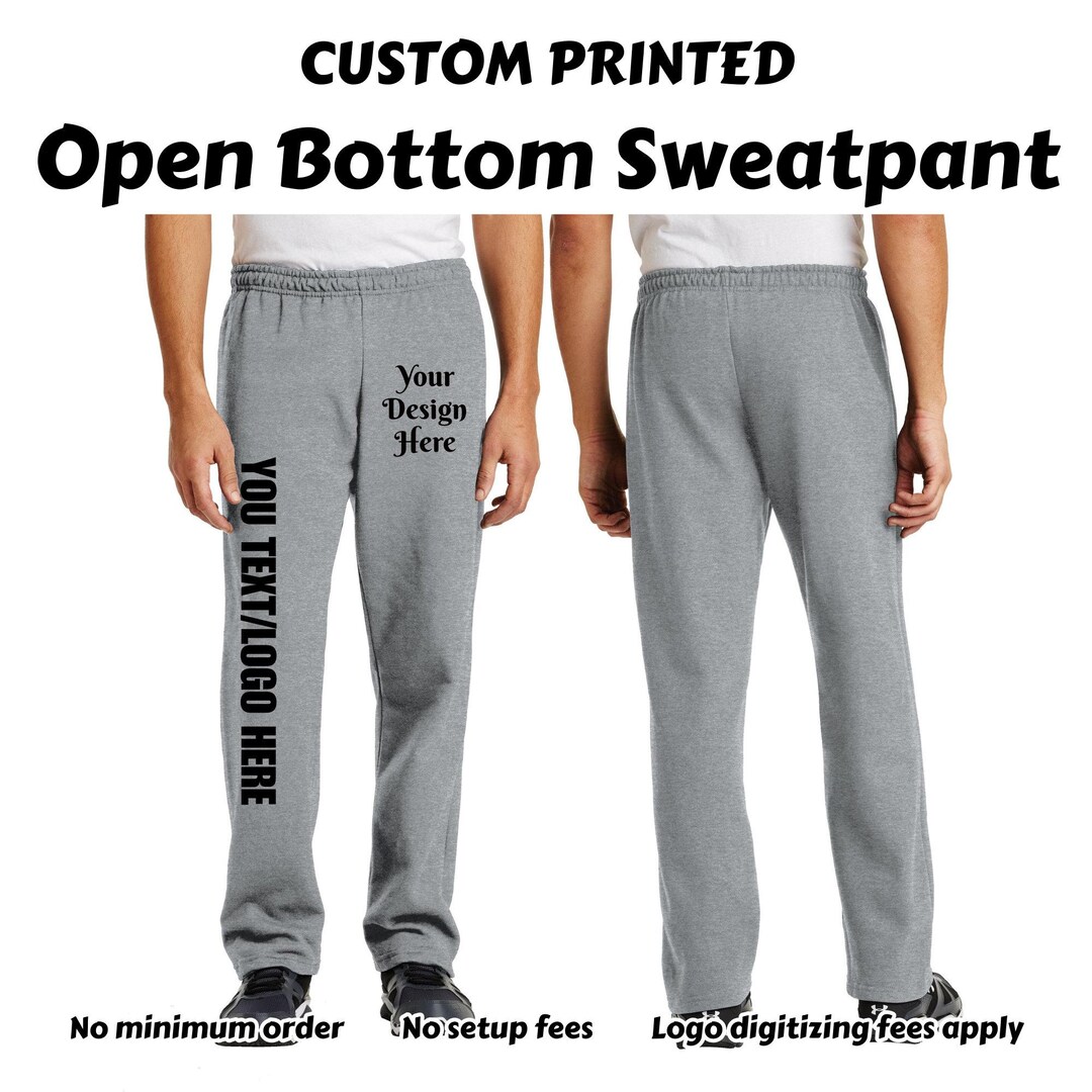 Custom Sweatpants | Gildan® Heavy Blend™ Open Bottom | Design Your Own ...