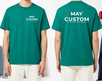 Custom Logo Shirts, Cotton T-Shirt with Personalized Team Design Options
