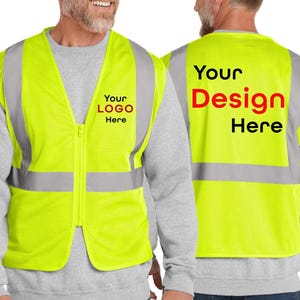 High Visibility Vest | Custom CornerStone Mesh Vest | Personalized Safety Vest for Comfort & Protection | Custom Work Vest. csv101