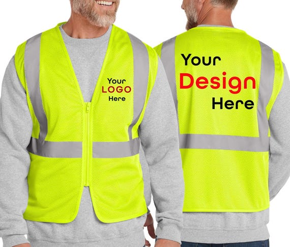 High Visibility Vest | Custom CornerStone Mesh Vest | Personalized Safety Vest for Comfort & Protection | Custom Work Vest. csv101