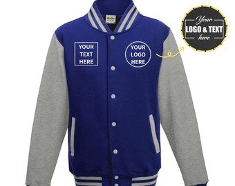 Custom Embroidered Youth Kids Heavyweight Letterman Jacket, Baseball Coat Sweatshirt Team Jacket for Print Logo Name Text, JHY043