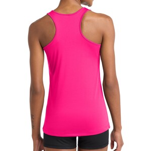 Camiseta sin mangas deportiva personalizada, de secado rápido, con espalda cruzada y diseño/logotipo/texto personalizado. Ideal para correr, trotar, hacer ejercicio o yoga. LST356 imagen 17