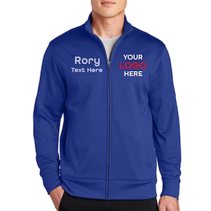 Custom Sport-Tek® Sport-Wick® Fleece Full-Zip Jacket - Personalized Moisture-Wicking & Anti-Static Jacket, Team logo jacket.  (ST241)