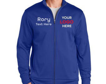 Custom Sport-Tek® Sport-Wick® Fleece Full-Zip Jacket - Personalized Moisture-Wicking & Anti-Static Jacket, Team logo jacket.  (ST241)