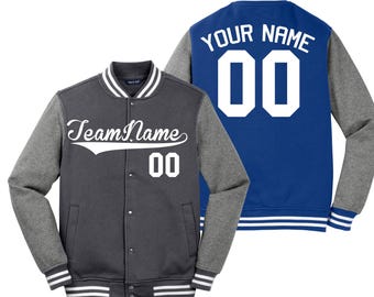 Chaqueta universitaria Sport-Tek® de forro polar personalizada, chaqueta a medida, chaqueta con bordado o estampado personalizado, luce tu propio diseño. (ST270)