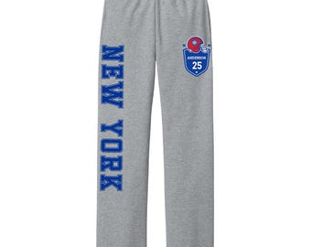Custom Team Sweatpants with Name and Number | Personalized Sports Joggers | Custom Spirit Wear | Baseball Football Basketball Team Pants