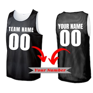 Personalized Youth, adult Basketball Jersey, Custom Name & Number Breathable Tank Top Customized Sports Jersey. Sport-Tek® Mesh Tank ST5000