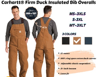 Carhartt CT104393 Firm Duck Insulated Bib Overalls
