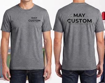 Custom Tri-Blend T-Shirt | Personalized Unisex & Youth Shirts, Custom business, team Logo Shirts. Add Your Text, Logo, or Photo.  PC330
