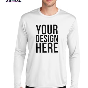 Custom Long Sleeve Dry Fit Tee | Personalized Activewear Shirt for Outdoor Activities | Unique Custom Shirts for adult and young. PC380LS