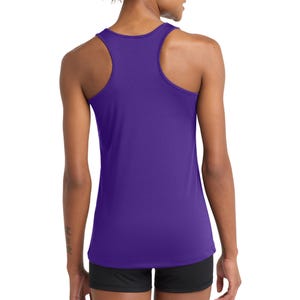 Custom team Performance Tank, Women's dry-fit Racerback Tank, personalized name, team logo shirts, perfect for running, fitness, yoga LST356 image 20