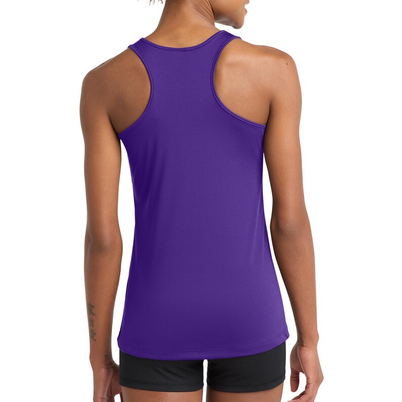 Custom team Performance Tank, Women's dry-fit Racerback Tank, personalized name, team logo shirts, perfect for running, fitness, yoga LST356 image 20