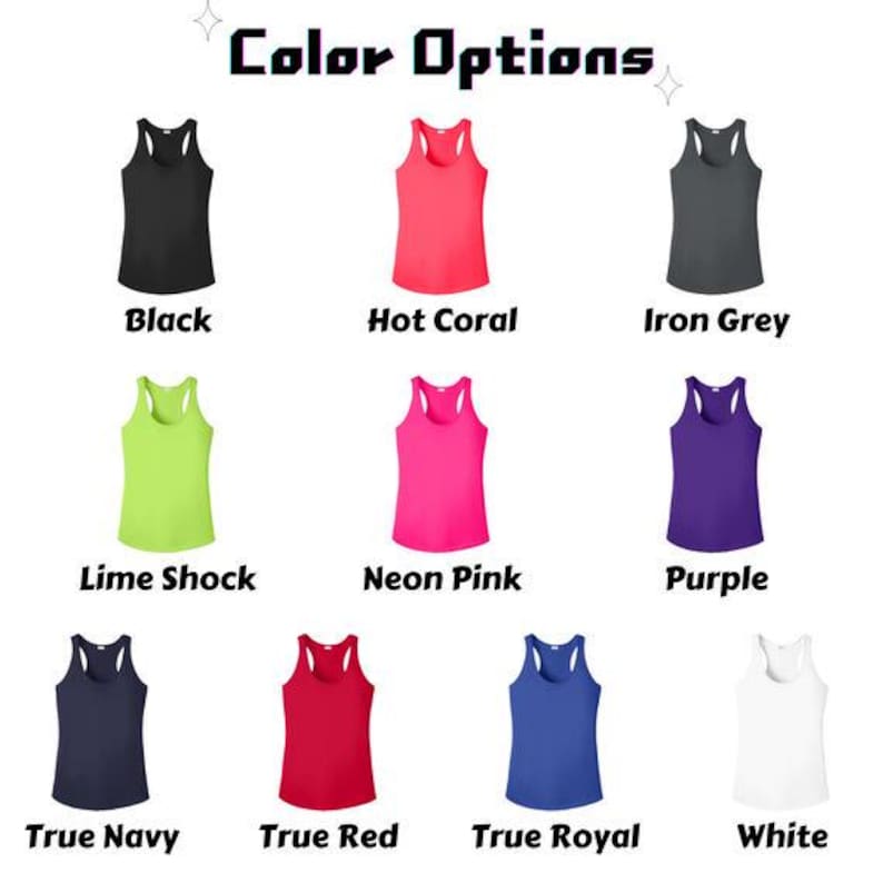 Custom team Performance Tank, Women's dry-fit Racerback Tank, personalized name, team logo shirts, perfect for running, fitness, yoga LST356 image 5