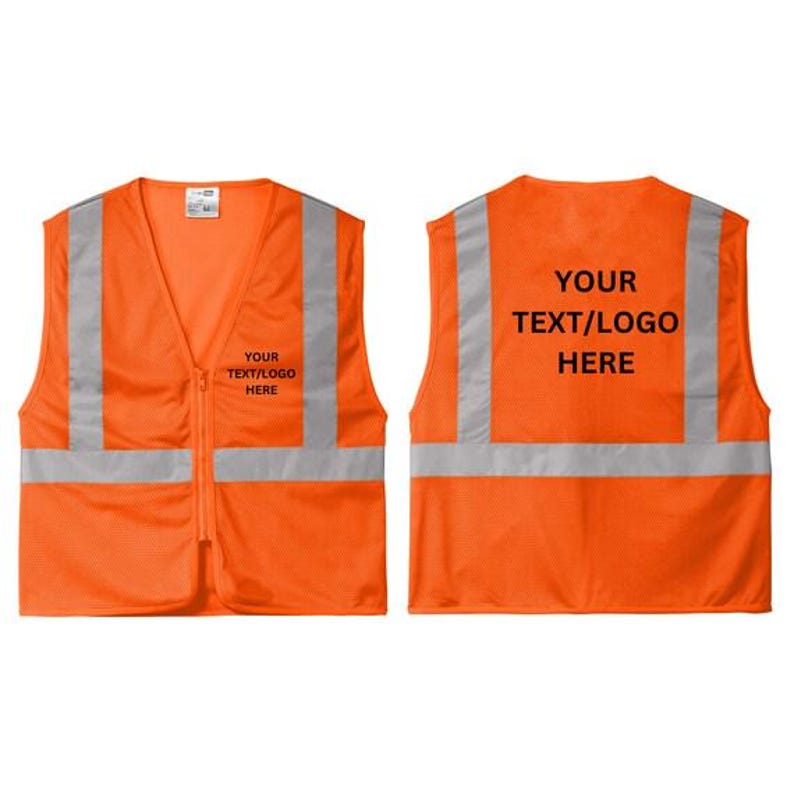 High Visibility Vest | Custom CornerStone Mesh Vest | Personalized Safety Vest for Comfort & Protection | Custom Work Vest. csv101 image 9