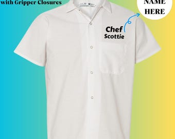 Custom Embroidered Chef Coat - Personalized Monogrammed Chef Jacket, Custom Chef Uniform for Culinary Professionals. 5020