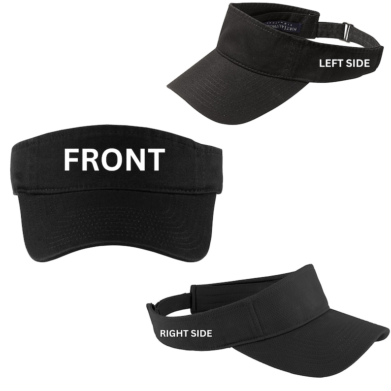 Custom Printed Visor - Personalized Tennis Visors & Team Caps, Unique Hats Birthday Gift, Custom Sun Visors for Sports or Outdoor Events. immagine 2