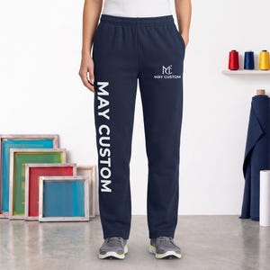 Custom Sweatpants with Pockets | Personalized Joggers with Logo/Text | Comfortable Lounge Pants | Custom Teamwear & Casual Streetwear
