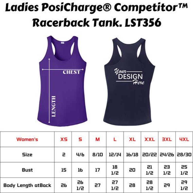 Custom team Performance Tank, Women's dry-fit Racerback Tank, personalized name, team logo shirts, perfect for running, fitness, yoga LST356 image 6