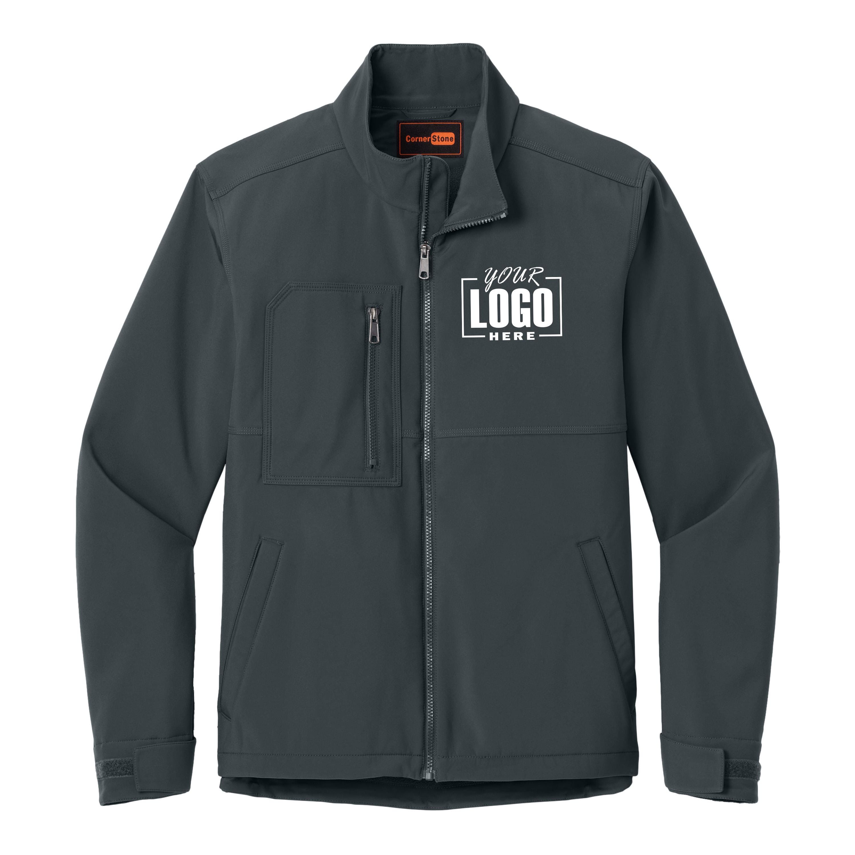 Custom Workwear Soft Shell, Custom Soft Shell Jacket, Embroidered Full ...