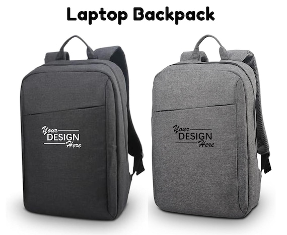 Personalized Backpack, Monogrammed Laptop Backpack, Custom business Backpack, Teacher, Student notebook bags. 15.6 inch - Padded Laptop