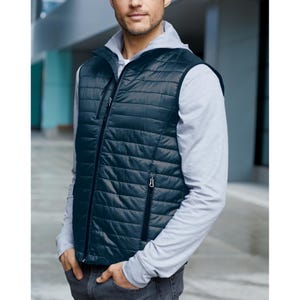 Custom Logo Vest, Your Business Logo Here, Embroidered Puffy Vest for Staff, Company Uniform, Team Gift, Men's & Women's Fit. J851 afbeelding 3
