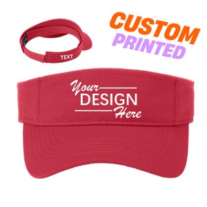 Custom dry fit Mesh Visors - Personalized Team,  Party Visors, Tennis, Softball & Golf with Custom Text/Logo for Unique Style, STC27