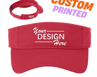 Custom dry fit Mesh Visors - Personalized Team,  Party Visors, Tennis, Softball & Golf with Custom Text/Logo for Unique Style, STC27