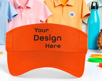 Custom Mesh Visors - Personalized dry fit visor,  Party Visors, Tennis, Softball & Golf with Custom Text/Logo for Unique Style, STC27