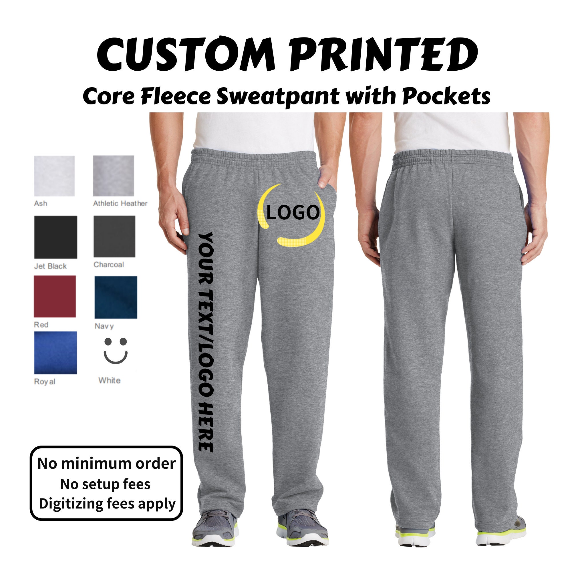 Custom sweatpants with pockets hotsell
