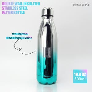 Personalized Water Bottle, Custom Water Bottle, Name Water Bottle, Hot Cold Thermos, Engraved Gifts, Wedding Gift, Bachelorette Party，