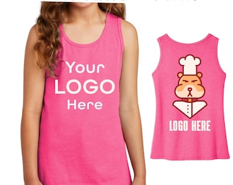 Custom District ® Girls V.I.T. ™Tank. Custom Sleeveless T-Shirt, Custom Shirt, Summer Shirt, Customize T shirt, Gift For Her. DT6303YG